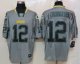nike nfl green bay packers #12 rodgers elite grey [lights out]