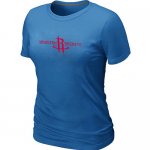 women nba houston rockets big & tall primary logo L.blue T-Shirt