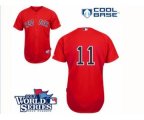 2013 world series mlb boston red sox #11 buchholz red jerseys