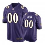 Baltimore Ravens #00 Custom Purple Nike Game Jersey - Men's