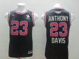 2015 nba all star New Orleans Pelicans #23 Anthony davis black j