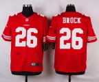 nike san francisco 49ers #26 brock red elite jerseys
