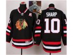 NHL Chicago Blackhawks #10 Patrick Sharp(A patch) Black 2015 Sta