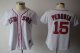 women Baseball Jerseys boston red sox #15 pedroia white[red numb