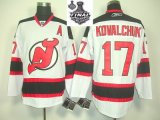 nhl new jersey devils #17 kovalchuk white [2012 stanley cup]