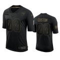 New England Patriots Custom Black 2020 Salute To Service Limited Jersey
