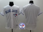 mlb toronto blue jays blank majestic white flexbase authentic collection jerseys with 40th anniversary patch