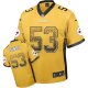 nike nfl pittsburgh steelers #53 maurkice pouncey gold [elite dr