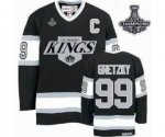 nhl jerseys los angeles kings #99 gretzky black-white[m&n][2014