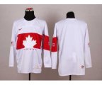 nhl team canada olympic blank white jerseys [2014 Olympic]