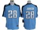 nike nfl tennessee titans #28 chris johnson blue jerseys [game]