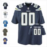 Custom Los Angeles Chargers Tame Any Player Name and Number Cheap Jerseys