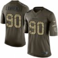 nike nfl dallas cowboys #90 demarcus lawrence green salute to service limited jerseys