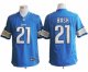 nike nfl detroit lions #21 bush blue jerseys [nike limited]