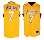 nba los angeles Lakers #7 sessions yellow cheap jerseys(sessions