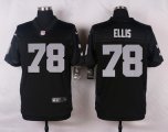 nike oakland raiders #78 ellis black elite jerseys