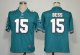 nike nfl miami dolphins #15 davone bess green jerseys [game]