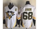 NHL Pittsburgh Penguins #68 Jaromir Jagr White CCM Throwback Sti