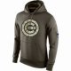 mlb chicago cubs nike olive salute to service ko performance hoodie