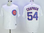 Men's MLB Chicago Cubs #54 Aroldis Chapman Majestic White Cool Base Player Jersey