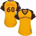 women's majestic houston astros #60 dallas keuchel authentic yellow 2016 all star american league bp cool base mlb jerseys