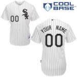 customize mlb chicago white sox jersey white home cool base base