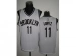 nba new jersey nets #11 brook lopez white jerseys