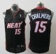 NBA jerseys miami heat #15 chalmers black
