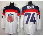 nhl team usa olympic #74 oshie white jerseys [2014 winter olympi