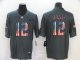 Football Tampa Bay Buccaneers #12 Tom Brady Limited Black USA Flag 2019 Salute To Service Jersey