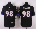 nike baltimore ravens #98 williams black elite jerseys