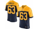 nike nfl green bay packers #63 corey linsley yellow and blue limited jerseys