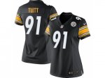 Women Nike Pittsburgh Steelers #91 Stephon Tuitt Black jerseys