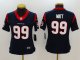 Women NFL Houston Texans #99 J.J. Watt Nike Blue Vapor Untouchable Limited Jerseys