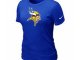 Women Minnesota Vikings Blue T-Shirts