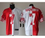 nike nfl san francisco 49ers #7 kaepernick red-white [Elite spli