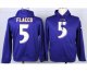 nike nfl baltimore ravens #5 flacco purple [pullover hooded swea