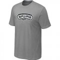 nba san antonio spurs big & tall primary logo L.grey T-Shirt