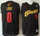 nba cleveland cavaliers #0 kevin love black fashion stitched jerseys red number