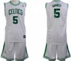 Boston Celtics #5 Garnett White Suit