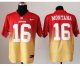 nike nfl san francisco 49ers #16 joe montana red-yellow [elite d