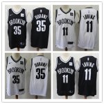Basketball Brooklyn Nets #11 Kyrie Irving #35 Kevin Durant All Players Option Swingman Jersey