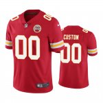 Kansas City Chiefs #00 Men's Red Custom Color Rush Limited Jersey