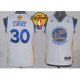 youth nba golden state warriors #30 stephen curry white swingman 2015 the finals patch stitched jerseys