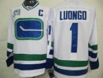 Vancouver Canucks #1 Luongo White[The third section]