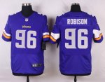 nike minnesota vikings #96 robison purple elite jerseys