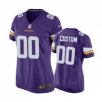 Minnesota Vikings Custom Purple Nike Game Jersey - Women