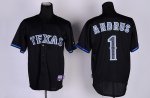 mlb texas rangers #1 andrus black fashion cheap jerseys