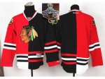 NHL Chicago Blackhawks Blank Red Black Split 2015 Stanley Cup Ch