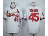 MLB St. Louis Cardinals #45 Bob Gibson White 1982 jerseys